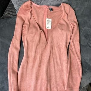 Windsor pink suede dress size small